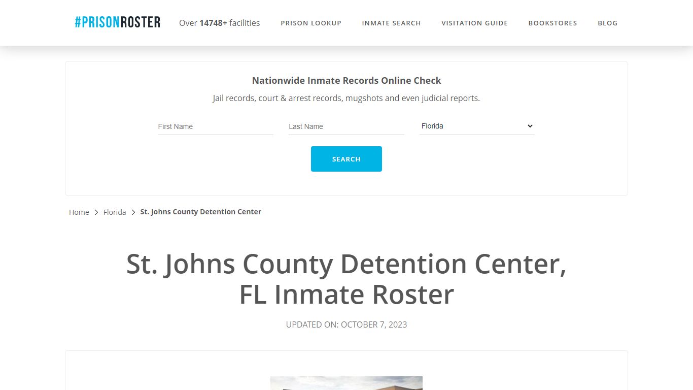 St. Johns County Detention Center, FL Inmate Roster - Prisonroster